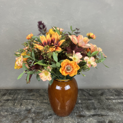 Kunstig Buket - Varm Solsikke