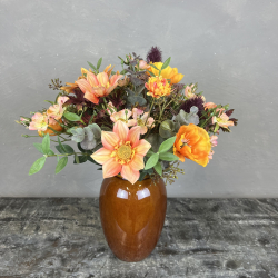Kunstig Buket - Varm Solsikke