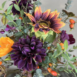 Kunstig Buket - Dahlia Drm