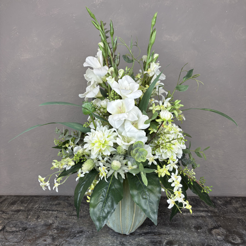 Kunstig Buket - Hvid &amp; Elegant