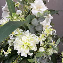 Kunstig Buket - Hvid &amp; Elegant