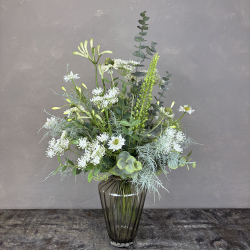Kunstig Buket - Vild &amp; Hvid