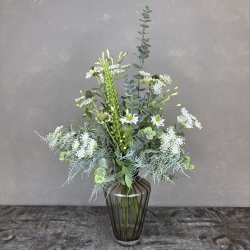 Kunstig Buket - Vild &amp; Hvid