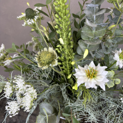 Kunstig Buket - Vild &amp; Hvid