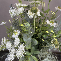 Kunstig Buket - Vild &amp; Hvid