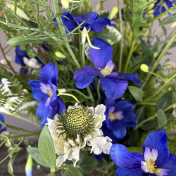 Kunstig Buket - Bl Spir