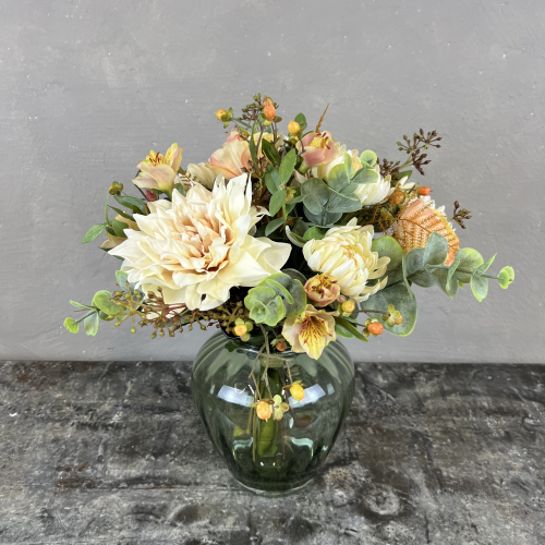 Kunstig Buket - Dahlia & B�r