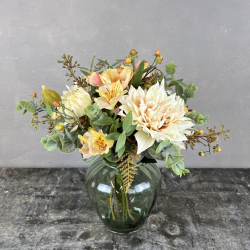 Kunstig Buket - Dahlia &amp; Br