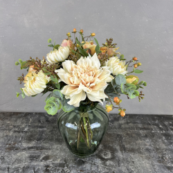 Kunstig Buket - Dahlia &amp; Br