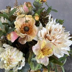 Kunstig Buket - Dahlia &amp; Br