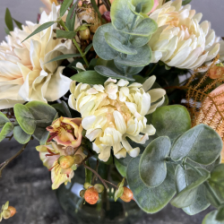 Kunstig Buket - Dahlia &amp; Br