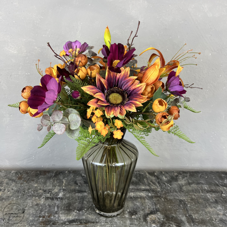 Kunstig Buket - Gldende Liljer