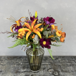 Kunstig Buket - Gldende Liljer