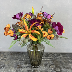 Kunstig Buket - Gldende Liljer