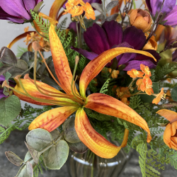 Kunstig Buket - Gldende Liljer