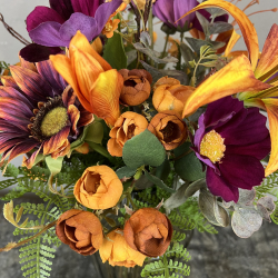 Kunstig Buket - Gldende Liljer