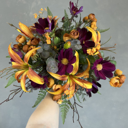 Kunstig Buket - Gldende Liljer