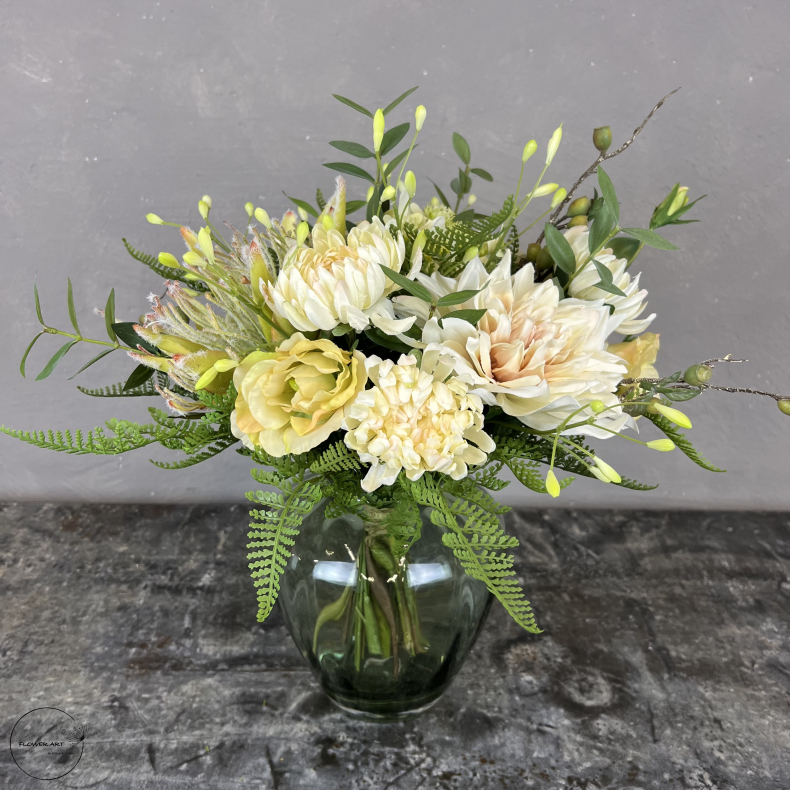 Kunstig Buket - Crispy Protea