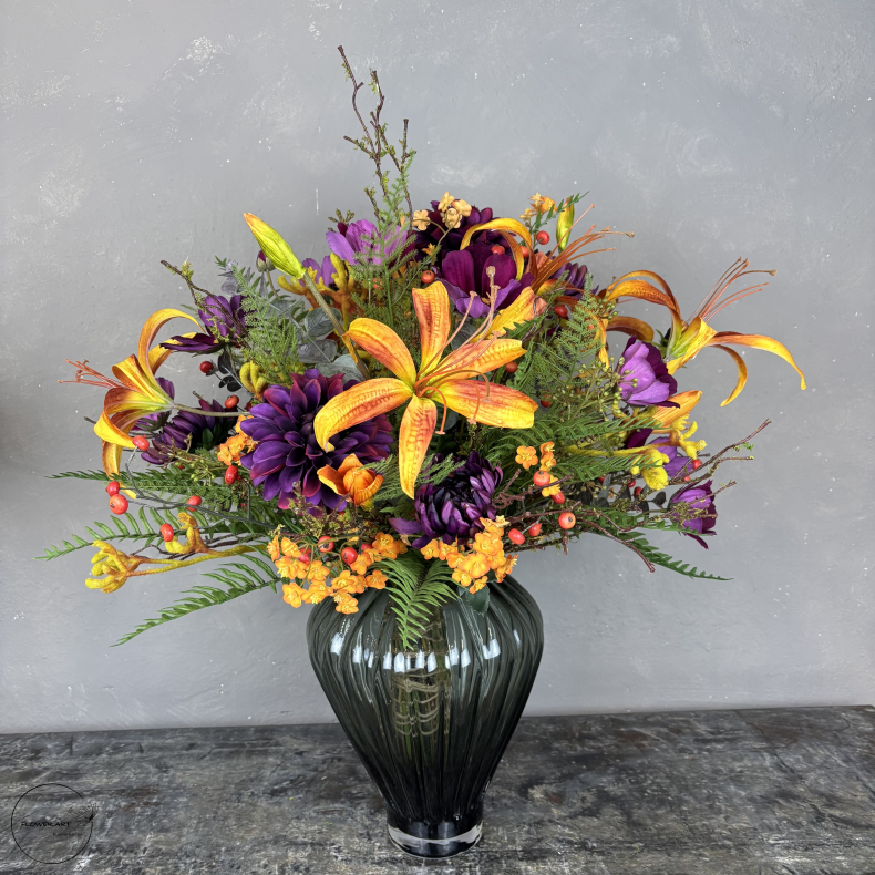 Kunstig Buket - Gylden Lilje Deluxe