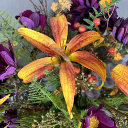 Kunstig Buket - Gylden Lilje Deluxe