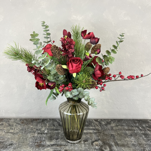 Kunstig buket - Luftig R�d
