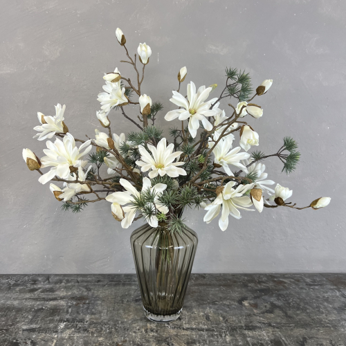 Kunstig Buket - Stjerne Magnolia & L�rkegrene