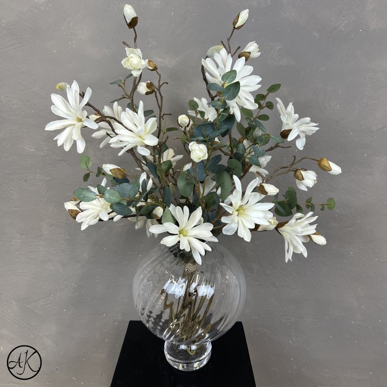 Kunstig Buket - Hvid StjerneMagnolia