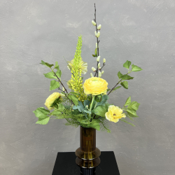 Kunstig Buket -  Gul Ranunkel Forr