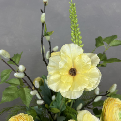 Kunstig Buket -  Gul Ranunkel Forr