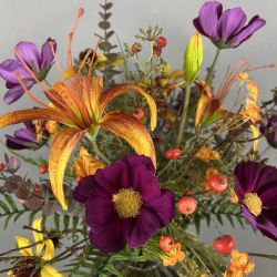 Kunstig Buket - Strlende Liljer (video buket)