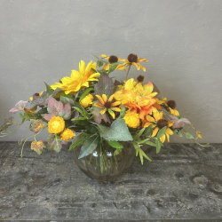 Kunstig Buket - Sensommer Solsikke