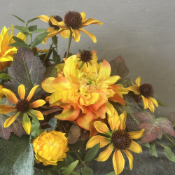 Kunstig Buket - Sensommer Solsikke