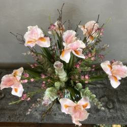 Kunstig Buket - Lyserd Iris