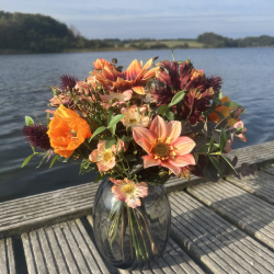 Kunstig Buket - Varm Solsikke