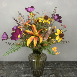 Kunstig Buket - Strlende Liljer (video buket)