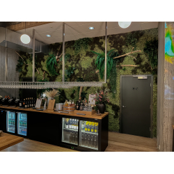 Stor Kunstig Mosvg m. beplantning